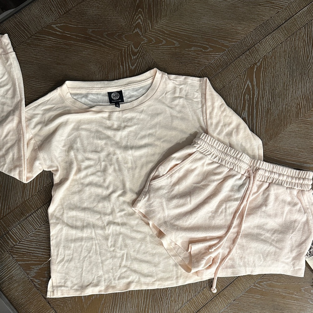 Bobeau Cream Pajama Set